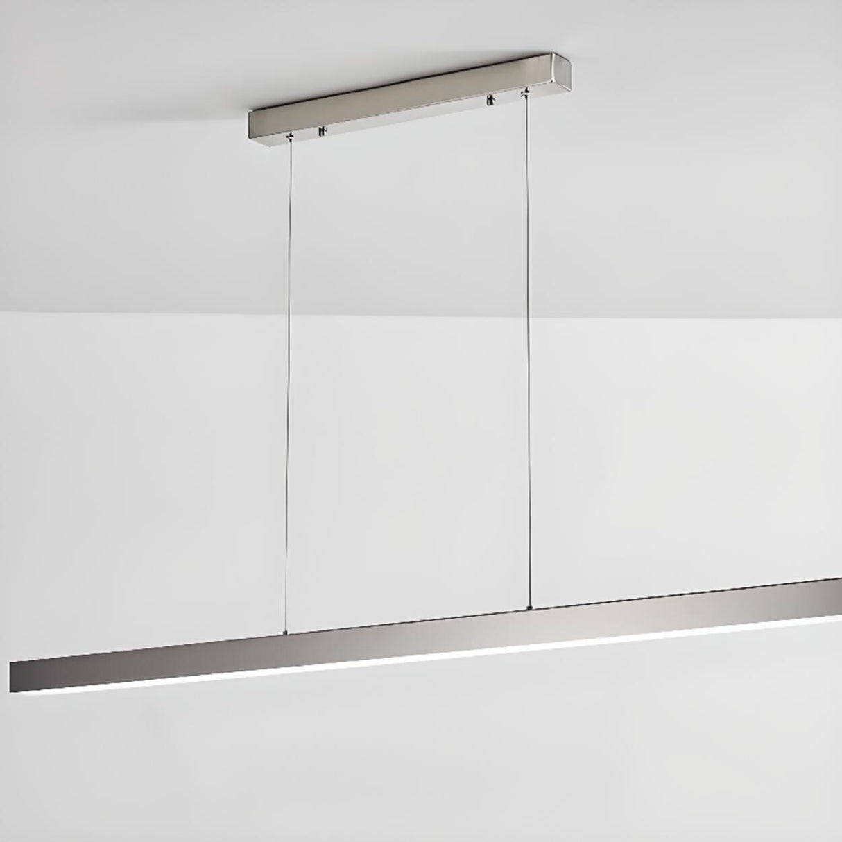 Sleek Rectangular LED Kitchen Island Ceiling Light Image - 10