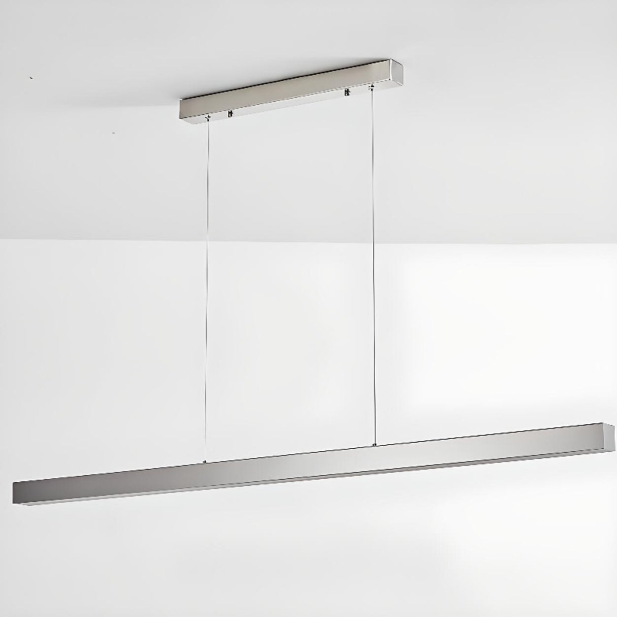 Sleek Rectangular LED Kitchen Island Ceiling Light Image - 12