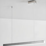 Sleek Rectangular LED Kitchen Island Ceiling Light Image - 13