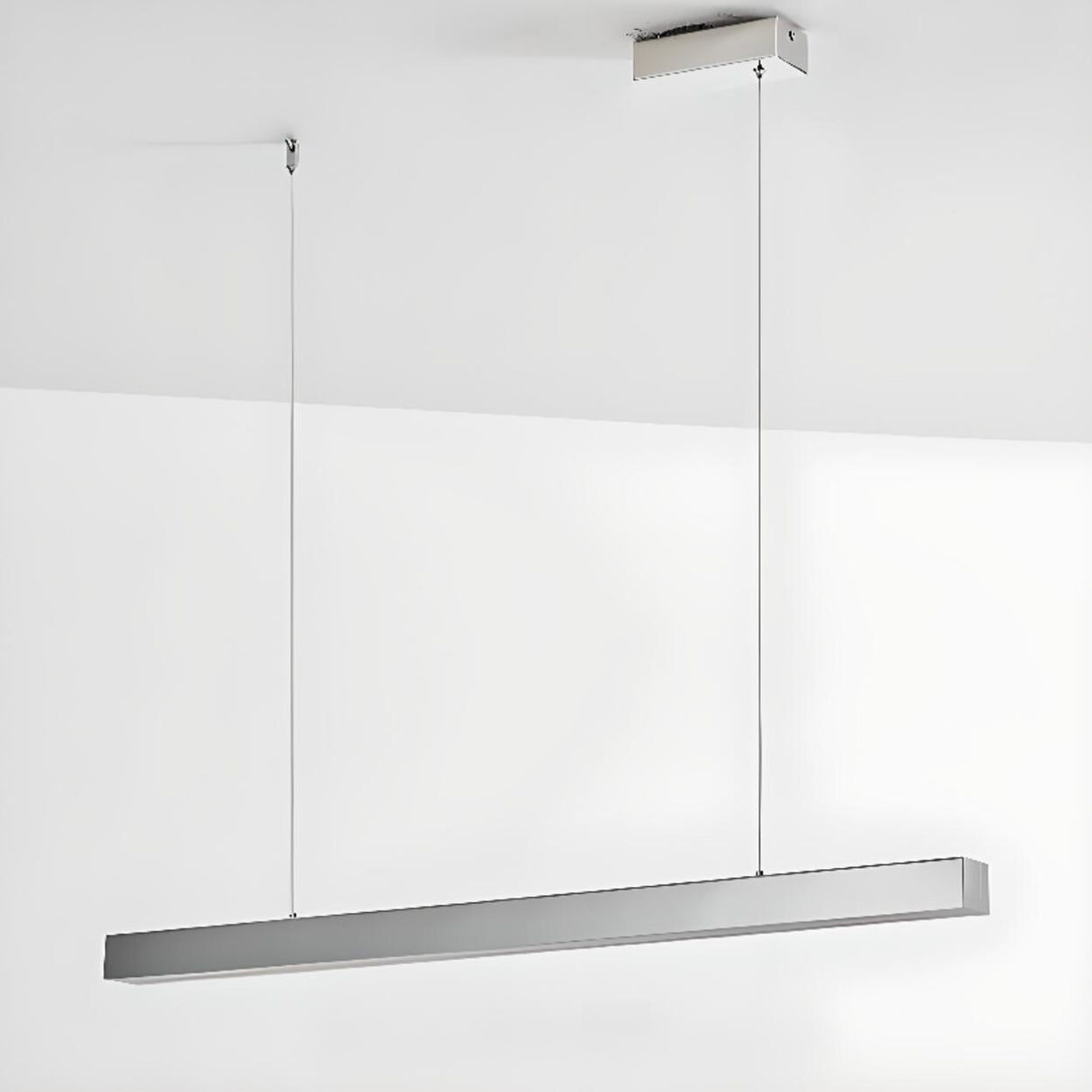 Sleek Rectangular LED Kitchen Island Ceiling Light Image - 14