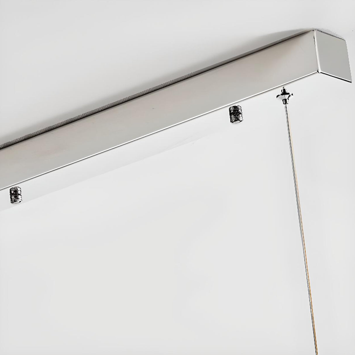 Sleek Rectangular LED Kitchen Island Ceiling Light Image - 15