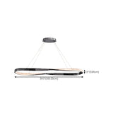 Sleek Rectangular LED Kitchen Island Ceiling Light Image - 21