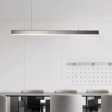 Sleek Rectangular LED Kitchen Island Ceiling Light Image - 4