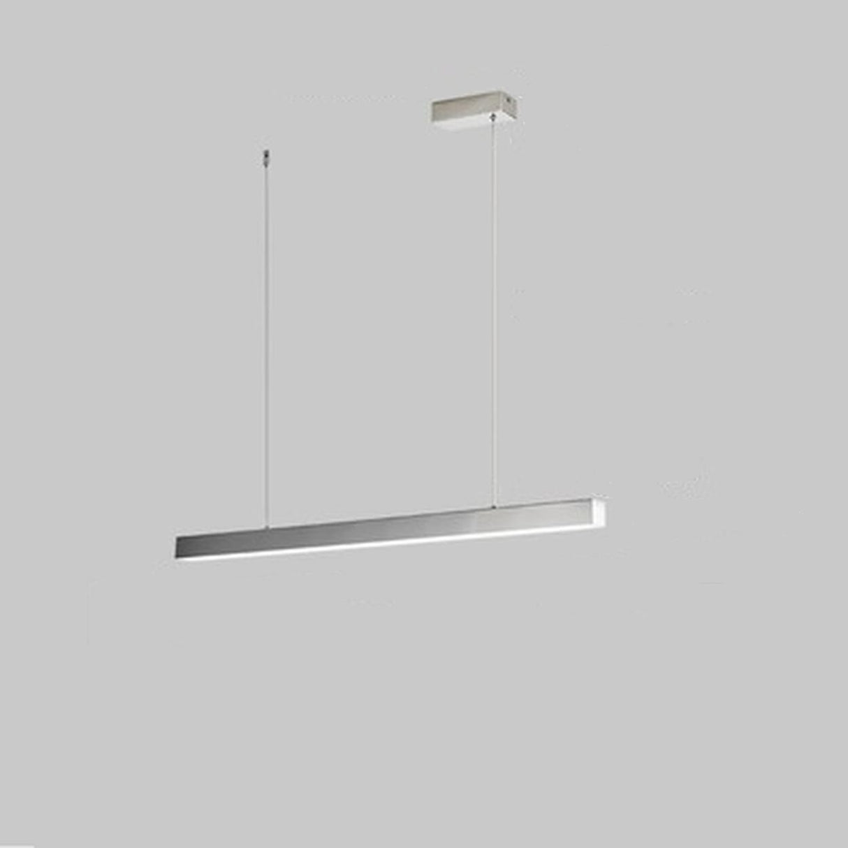 Sleek Rectangular LED Kitchen Island Ceiling Light Image - 9