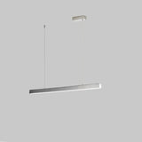 Sleek Rectangular LED Kitchen Island Ceiling Light Image - 9