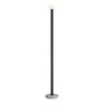 Sleek Red Linear Minimalist Bowl LED Floor Lamp Image - 2