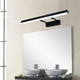 Sleek Retractable Arm Metal Linear LED Vanity Light Image - 2