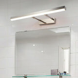 Sleek Retractable Arm Metal Linear LED Vanity Light Image - 3