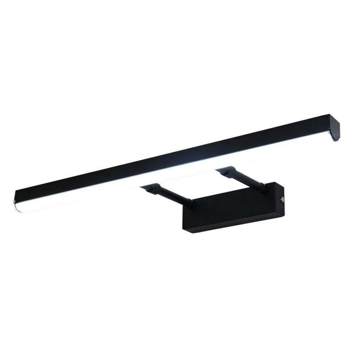 Sleek Retractable Arm Metal Linear LED Vanity Light Image - 7