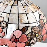 Sleek Tiffany Dome Stained Glass Metal Base Table Lamp Image - 12