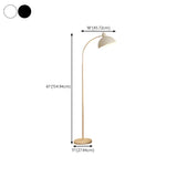 Sleek White Dome and Arc Living Room Floor Lamp #size