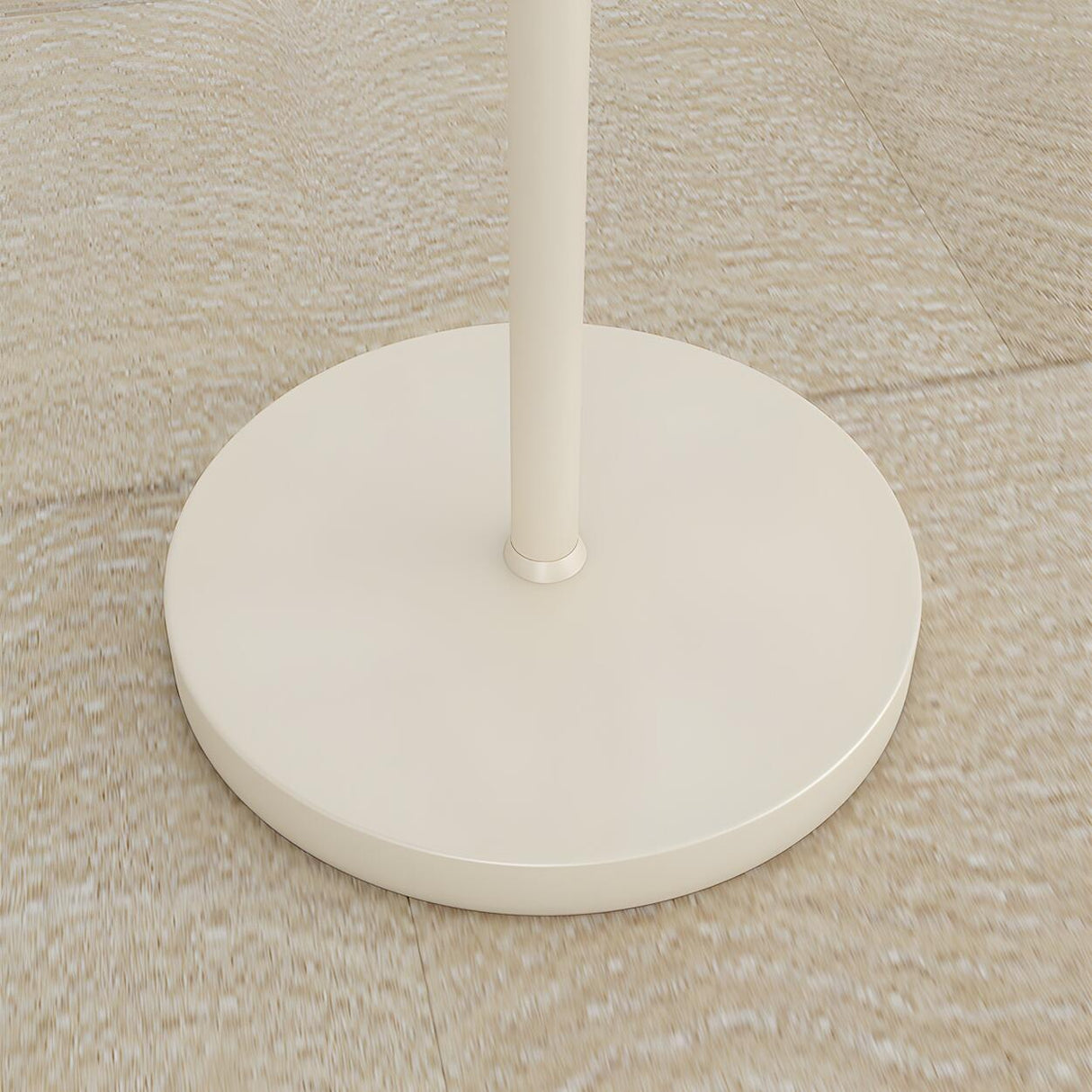 Sleek White Dome and Arc Living Room Floor Lamp Image - 9