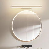 Sleek White Geometric Bathroom LED Vanity Light Image - 3