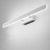 Sleek White Geometric Bathroom LED Vanity Light Image - 8