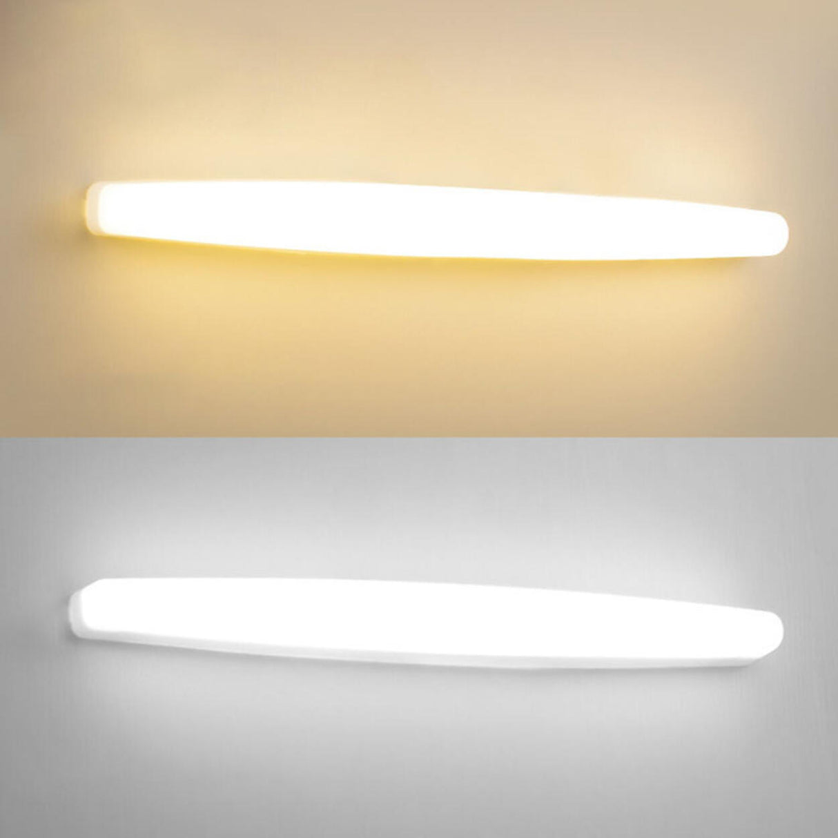 Sleek White Linear LED Bathroom Vanity Wall Light  Image - 7