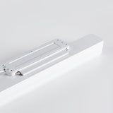 Sleek White Rectangular Bathroom Vanity Wall Light Image - 10