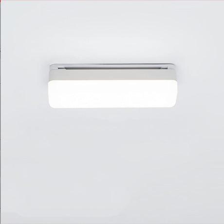 Sleek White Rectangular Bathroom Vanity Wall Light Image - 2