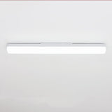 Sleek White Rectangular Bathroom Vanity Wall Light Image - 5