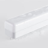 Sleek White Rectangular Bathroom Vanity Wall Light Image - 8