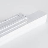 Sleek White Rectangular Bathroom Vanity Wall Light Image - 9