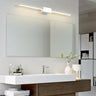 Sleek White Rectangular LED Bathroom Vanity Lights Image - 1