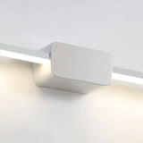 Sleek White Rectangular LED Bathroom Vanity Lights Image - 11