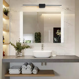 Sleek White Rectangular LED Bathroom Vanity Lights Image - 2