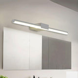 Sleek White Rectangular LED Vanity Light Fixture Image - 1