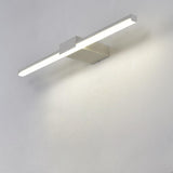 Sleek White Rectangular LED Vanity Light Fixture Image - 3