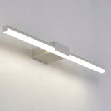 Sleek White Rectangular LED Vanity Light Fixture Image - 6