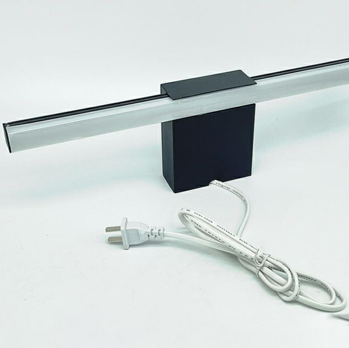 Sleek White Rectangular LED Vanity Light Fixture Image - 8