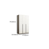 Sleek White Timber Tall Wardrobe with Shelves and Drawers #size