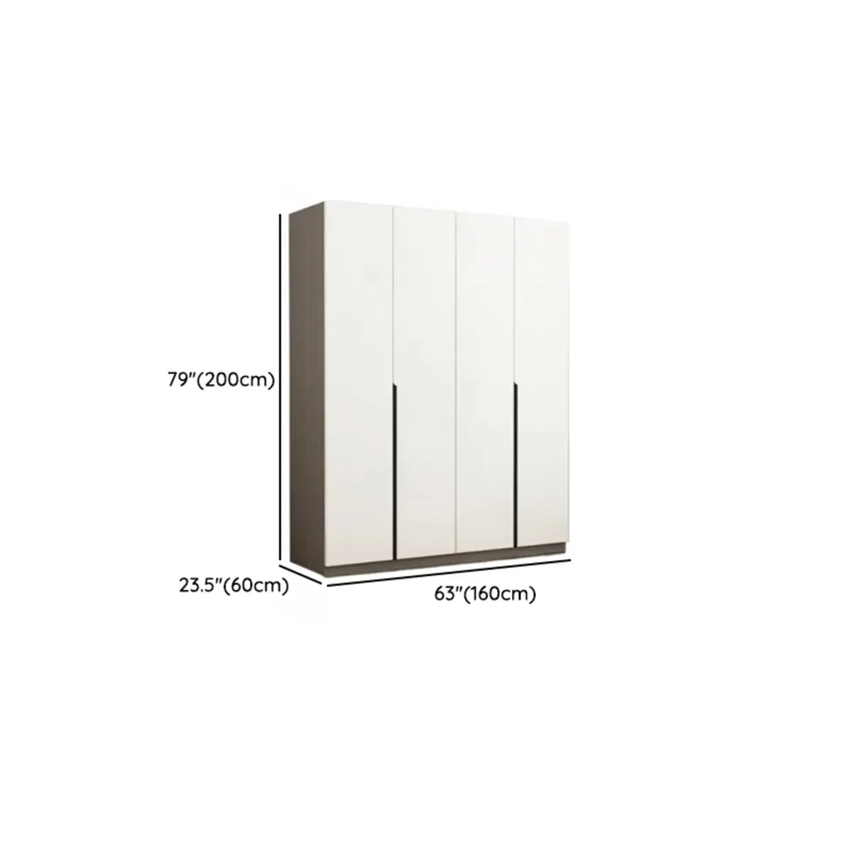 Sleek White Timber Tall Wardrobe with Shelves and Drawers Image - 25