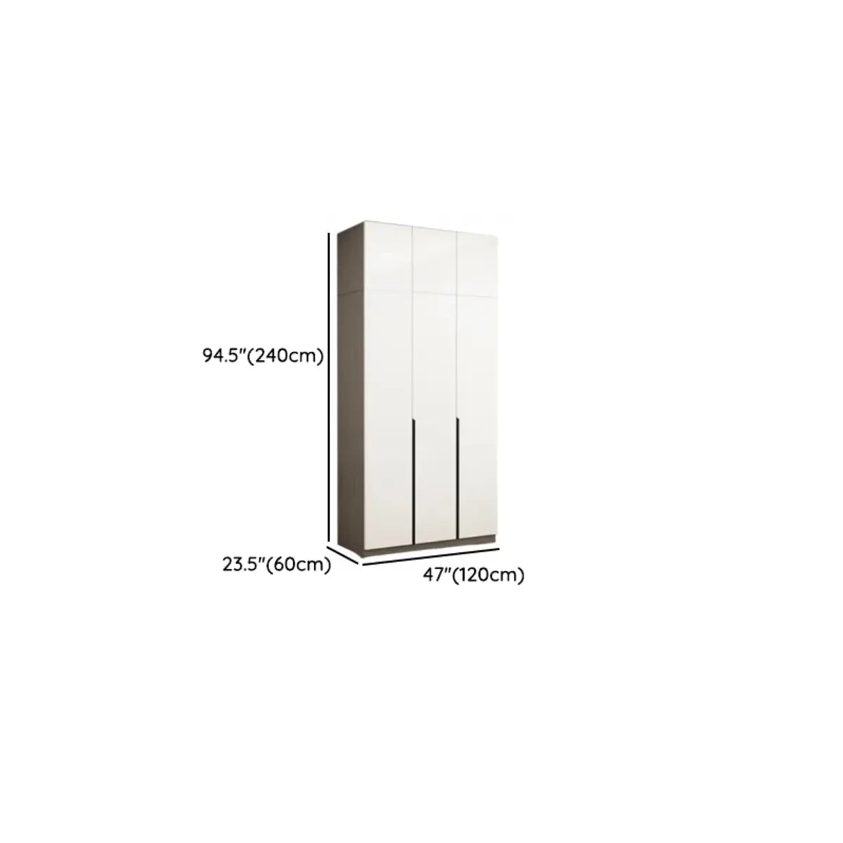 Sleek White Timber Tall Wardrobe with Shelves and Drawers Image - 28