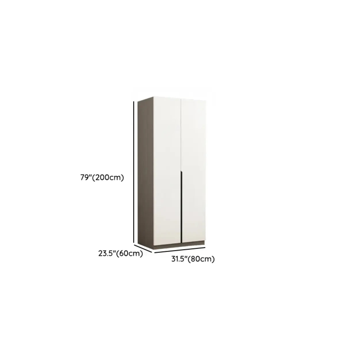 Sleek White Timber Tall Wardrobe with Shelves and Drawers Image - 34