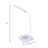 Slim Adjustable Touch-Control Pink LED Desk Lamp #size