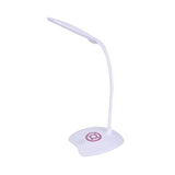 Slim Adjustable Touch-Control Pink LED Desk Lamp Image - 3