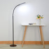 Slim Black Gooseneck Design LED Metal Floor Lamp Image - 4