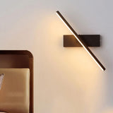 Slim Black Linear LED Vanity Wall Light Fixture Image - 3