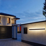 Slim Black Outdoor Modern LED Wall Light Image - 2