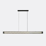 Slim Minimalist Adjustable Linear Island Hanging Light Image - 6