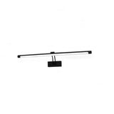 Slim Modern Adjustable Black Linear Vanity Light Image - 9