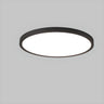 Slim White Rectangular LED Flush Mount Light Living Room Image - 7