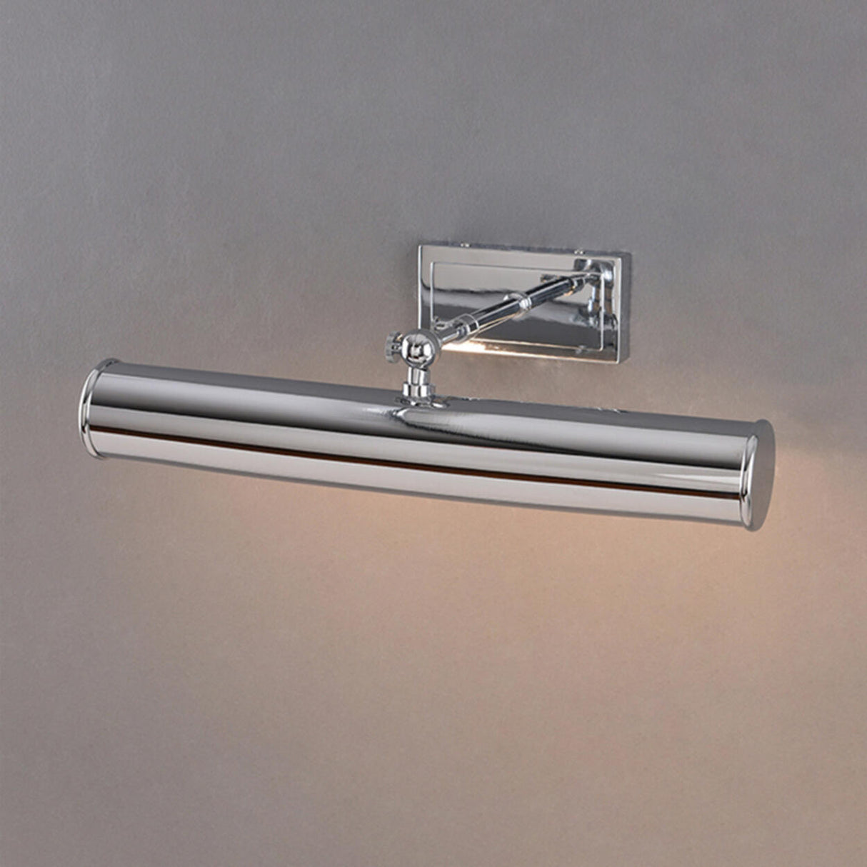 Sliver Cylinder LED Bathroom Vanity Mirror Light Image - 10