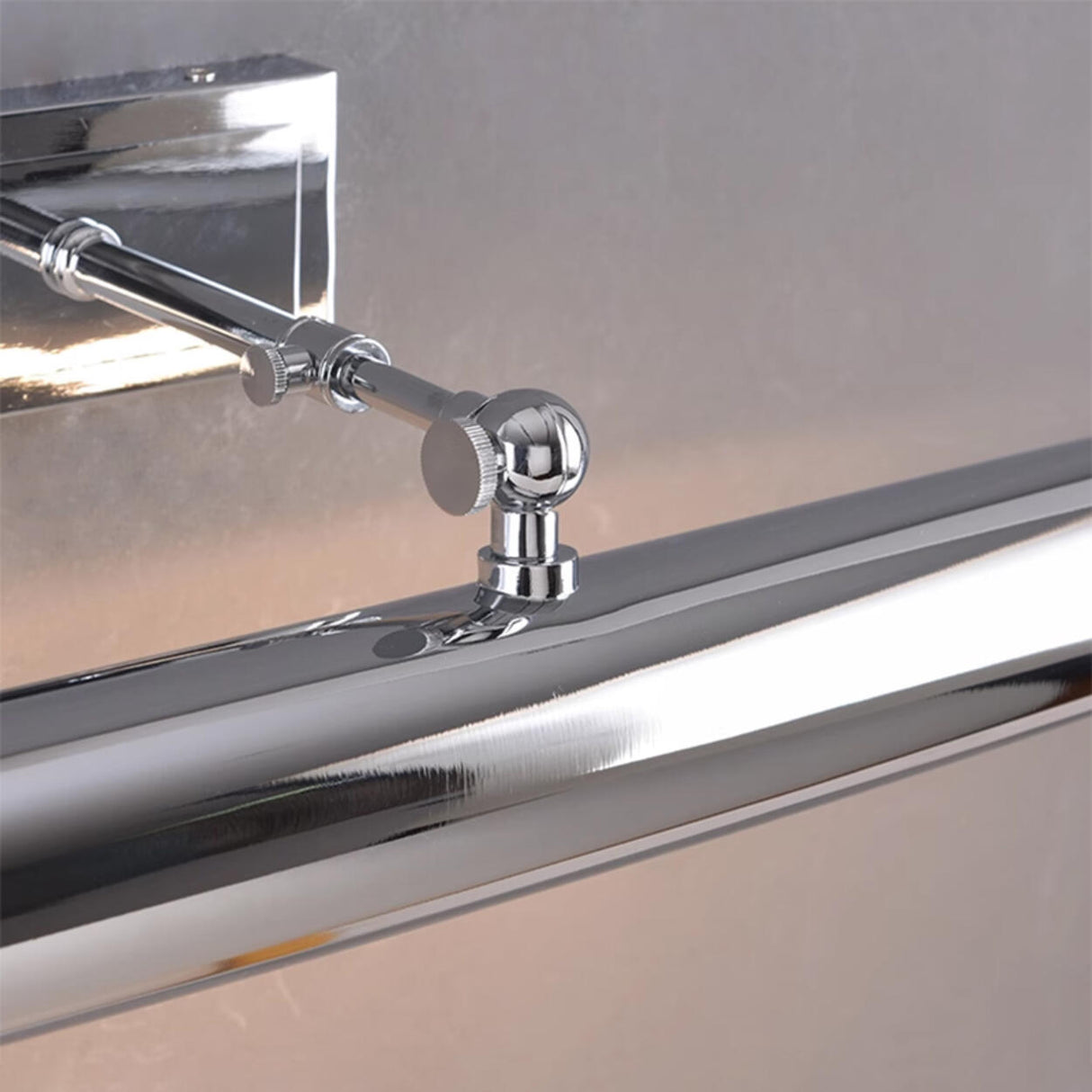 Sliver Cylinder LED Bathroom Vanity Mirror Light Image - 11