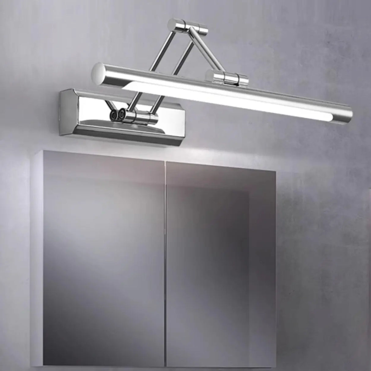 Sliver Cylinder Wall-Mount Adjustable Vanity Light Image - 3