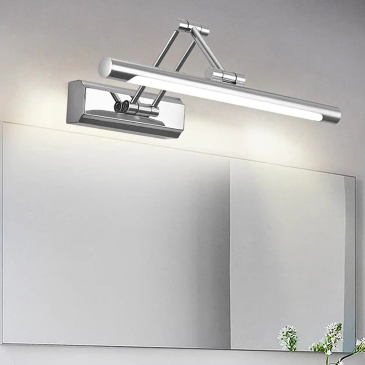 Sliver Cylinder Wall-Mount Adjustable Vanity Light Image - 4