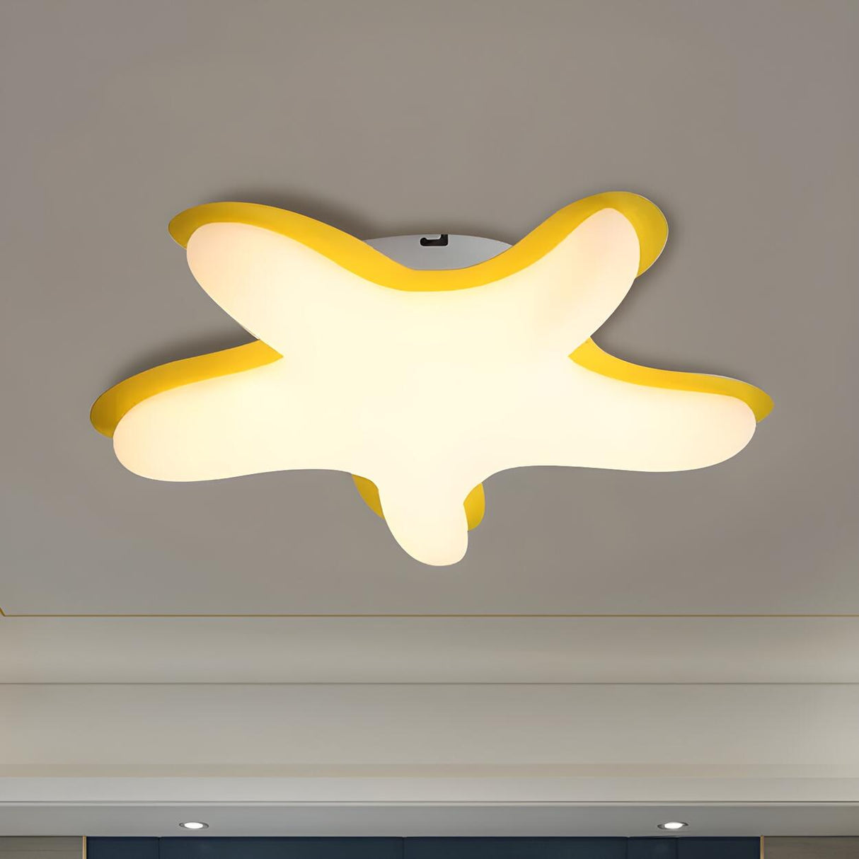 Small Creative Starfish-Shaped LED Flush Mount Light Image - 11