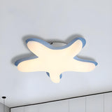 Small Creative Starfish-Shaped LED Flush Mount Light Image - 15