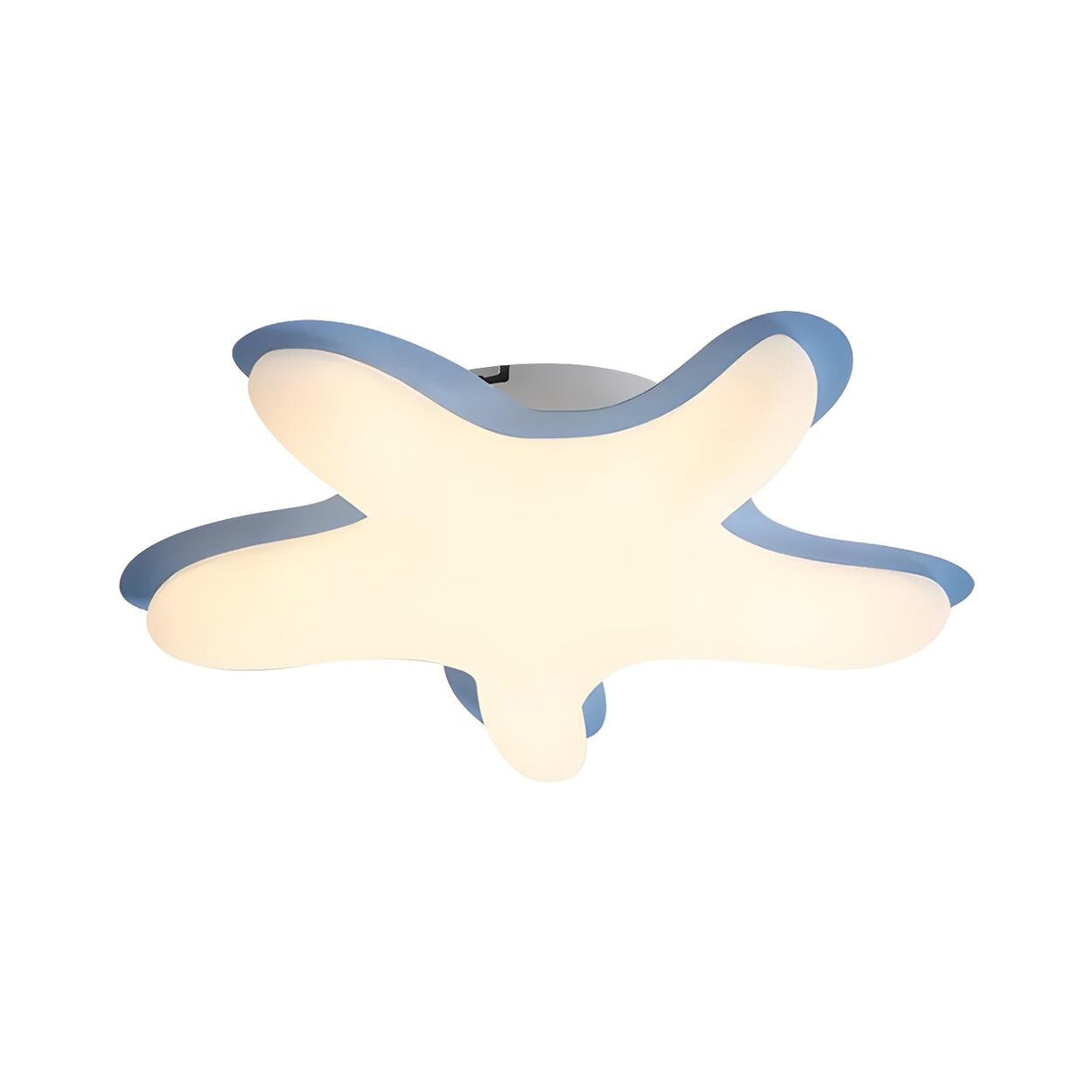 Small Creative Starfish-Shaped LED Flush Mount Light Image - 16